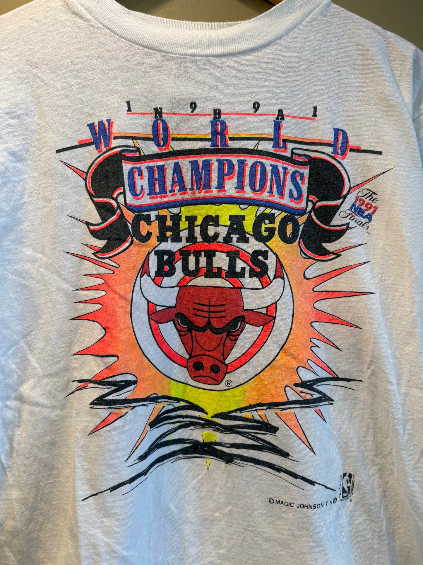 Vintage Chicago Bulls 1991 NBA Champions T-Shirt- M