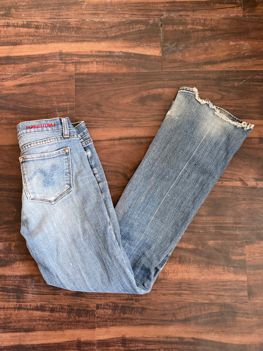 Vintage Y2K Vigoss Distressed Flared Denim Jeans- 28x31