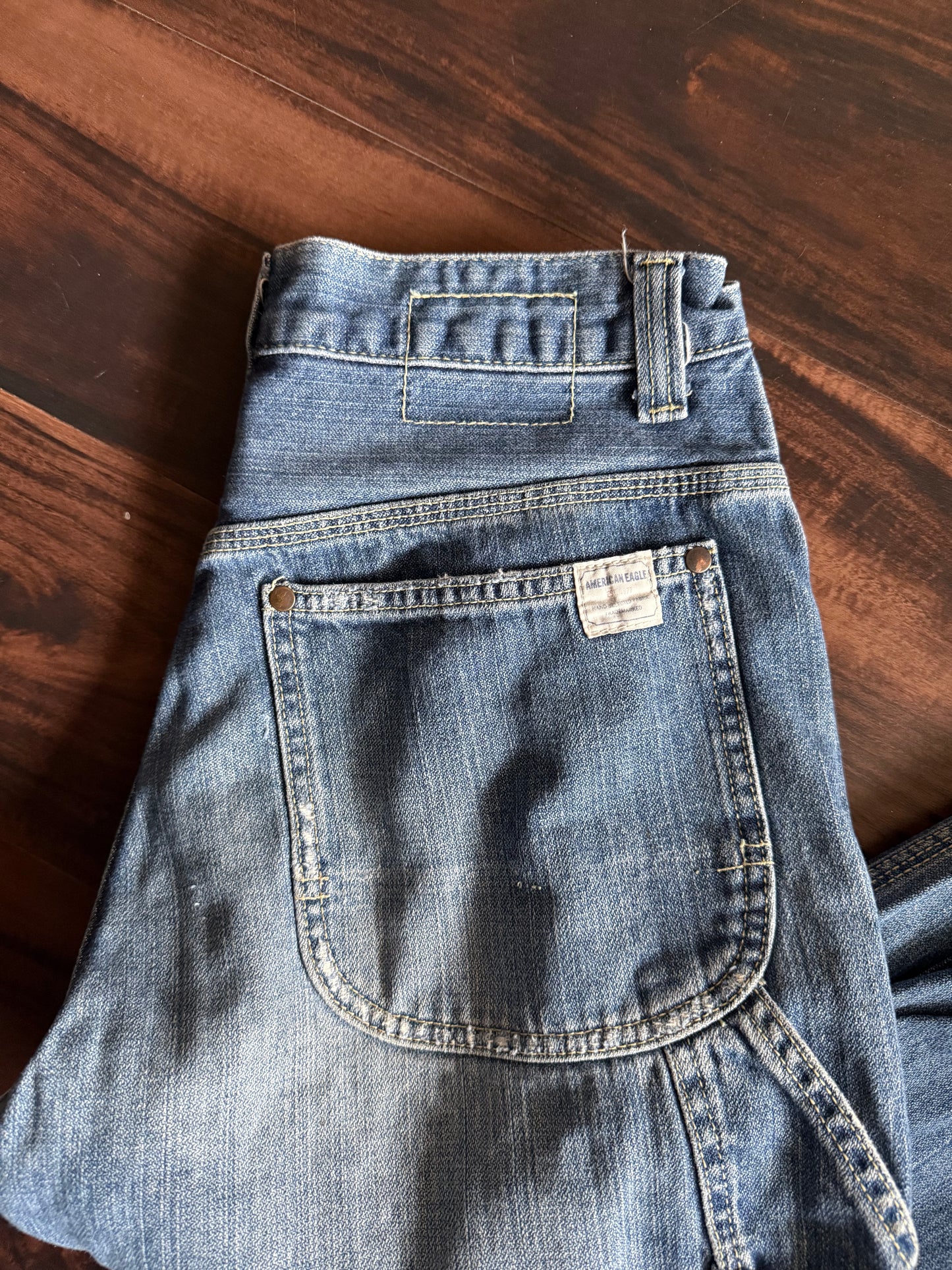 Vintage American Eagle Outfitters Distressed Carpenter Denim Jeans- 29x32