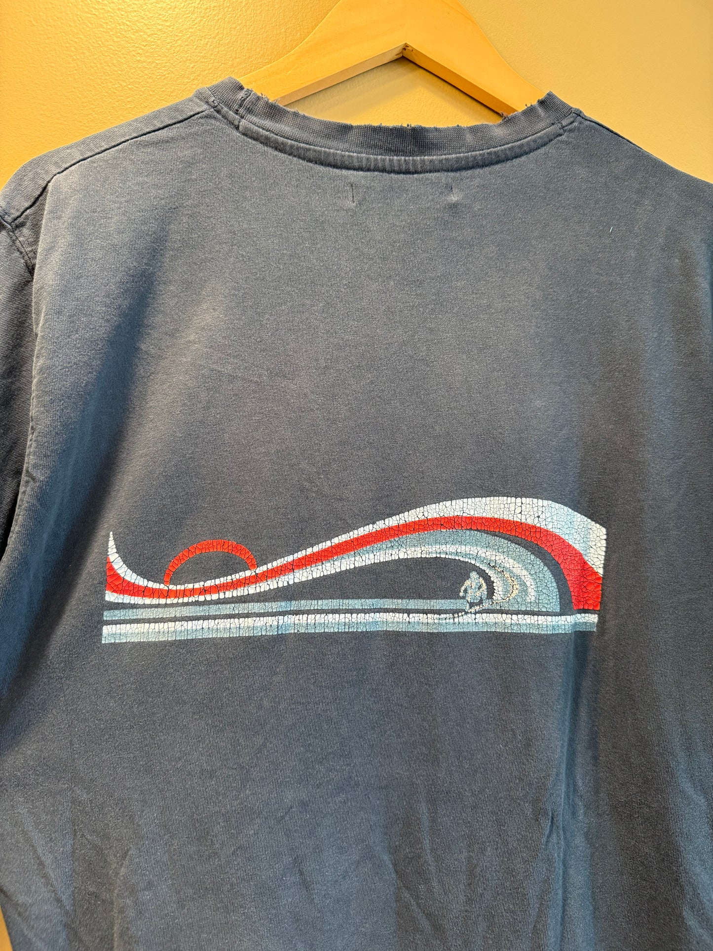 Vintage Hang Ten Navy Blue Surfwear T-Shirt- M