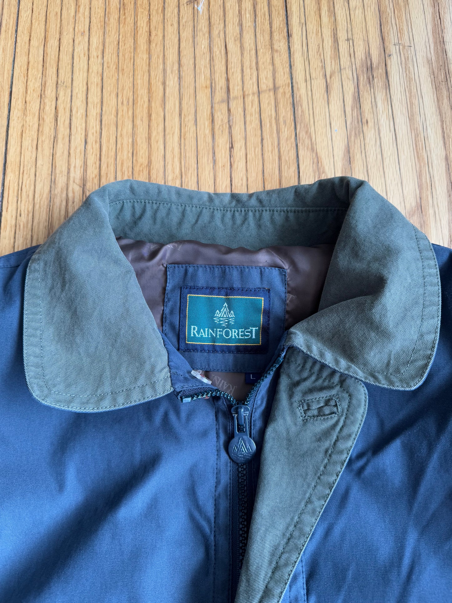 Vintage Rainforest Rain Coat Jacket- L