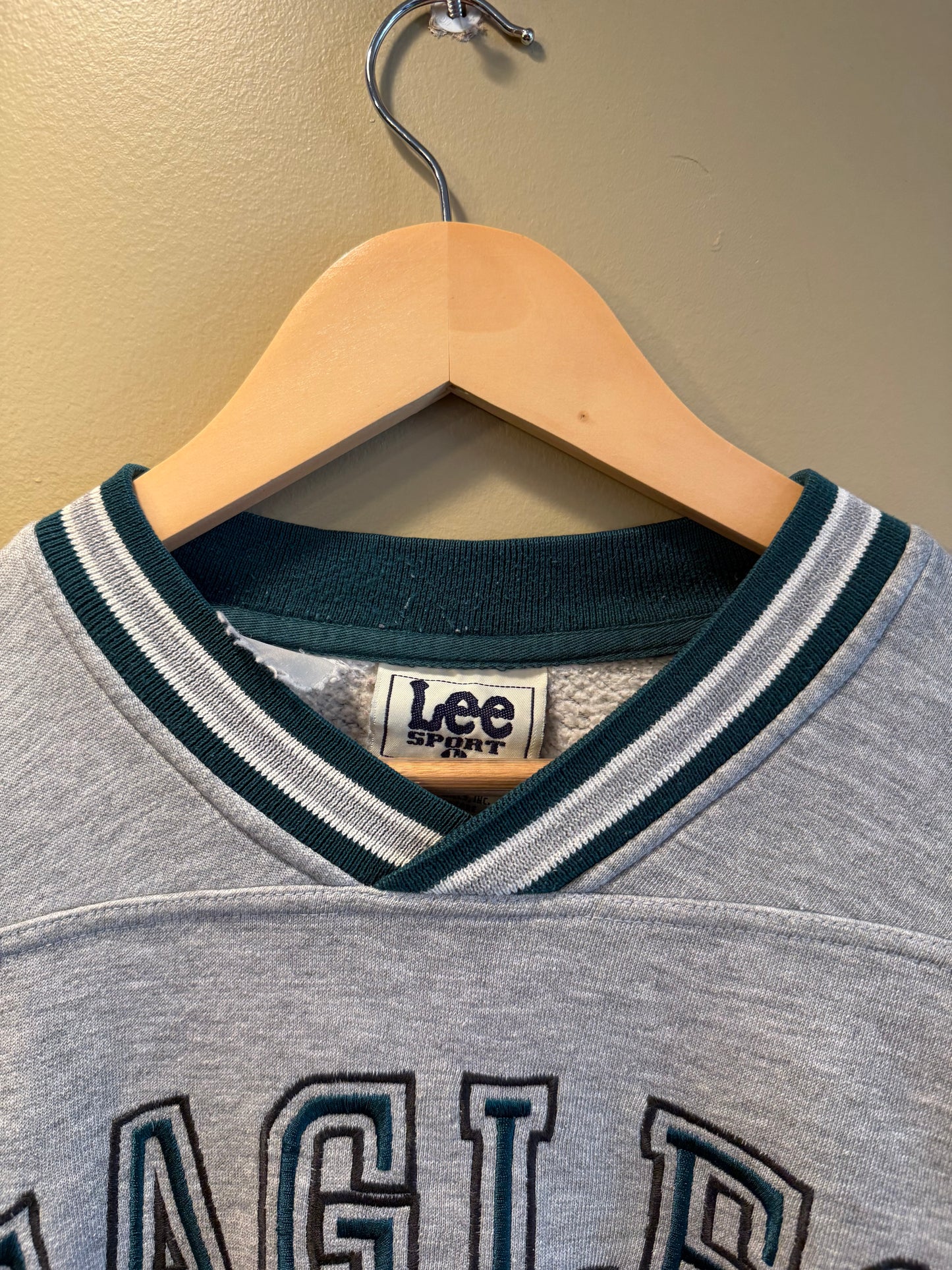 Vintage Lee Sport Philadelphia Eagles Gray Boxy Crewneck Sweatshirt- XL