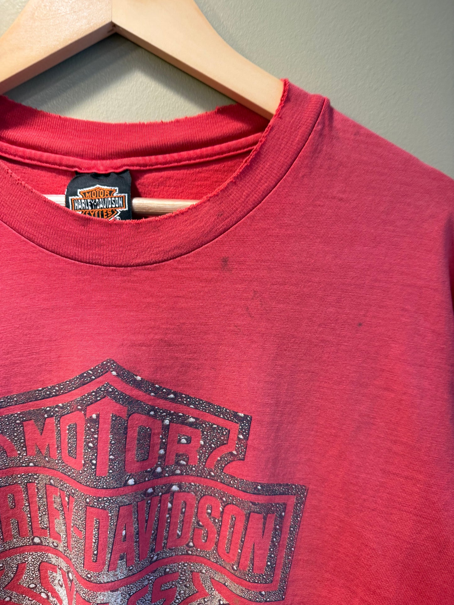 Vintage Harley Davidson Red St. Petersburg Florida T-Shirt- XL