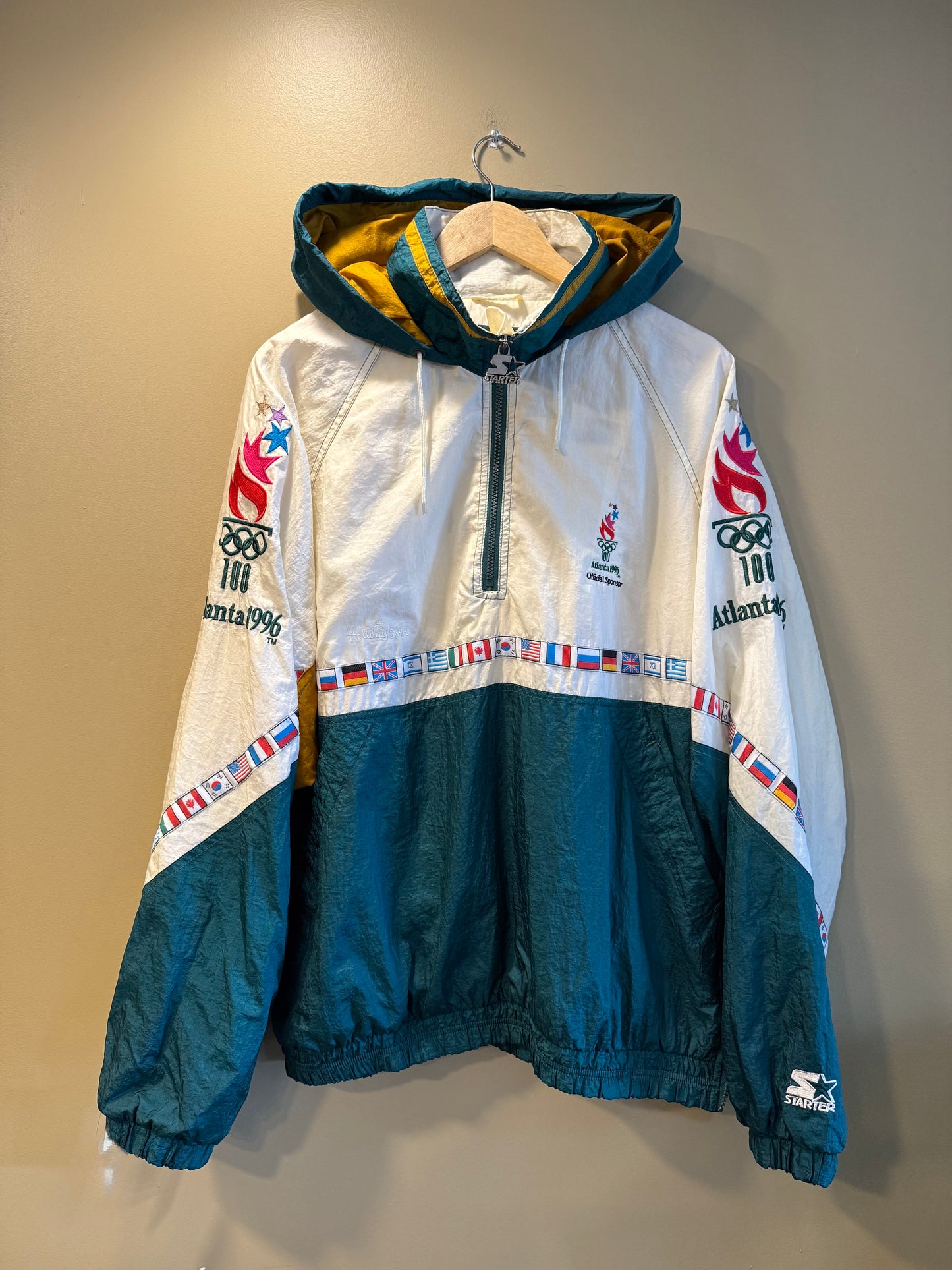 Vintage Starter 1996 Atlanta Olympics Anorak Windbreaker Jacket- L/XL