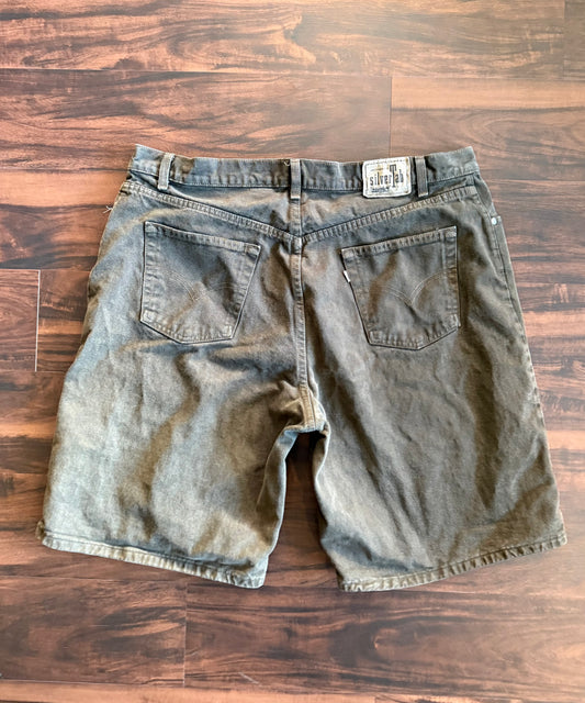 Vintage Levi’s Silvertab Forrest Green Denim Jean Shorts- 38