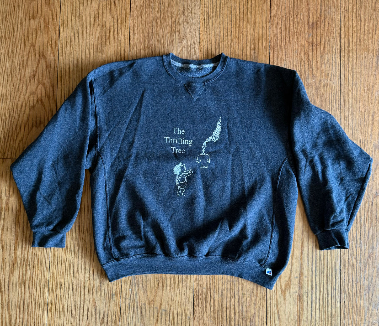 The Thrifting Tree Heather Gray Russell Athletic Sweatshirt- XXL