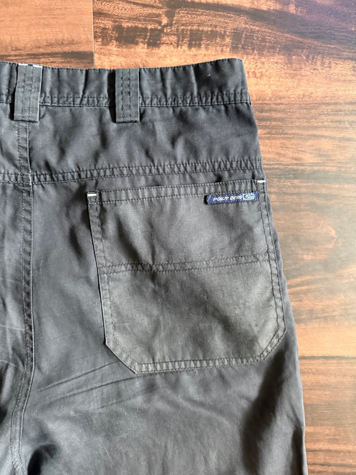 Vintage Point Zero Black Carpenter Surfwear Shorts- 32