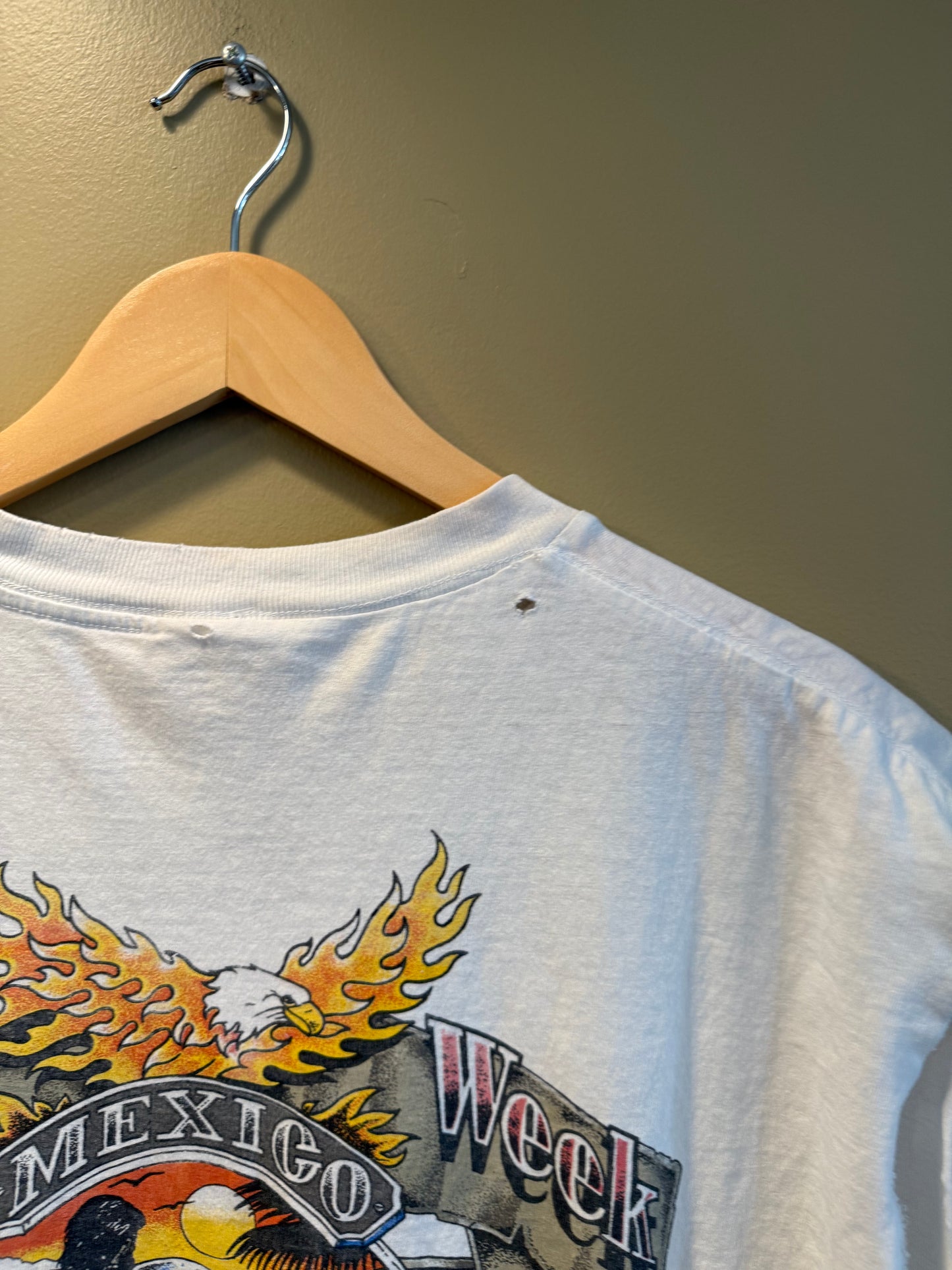 Vintage Harley Davidson Bike Week Mexico Cutoff Tank Top- L