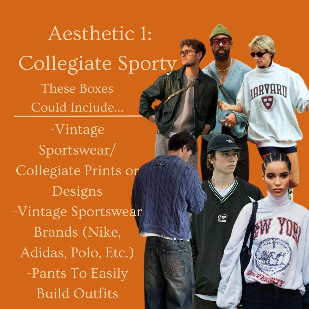 Collegiate Sporty Vintage Outfit Mystery Box