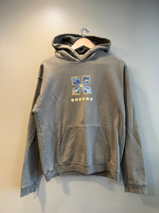 Vintage Y2K Burton Snowboards Green Hoodie Sweatshirt- S/M