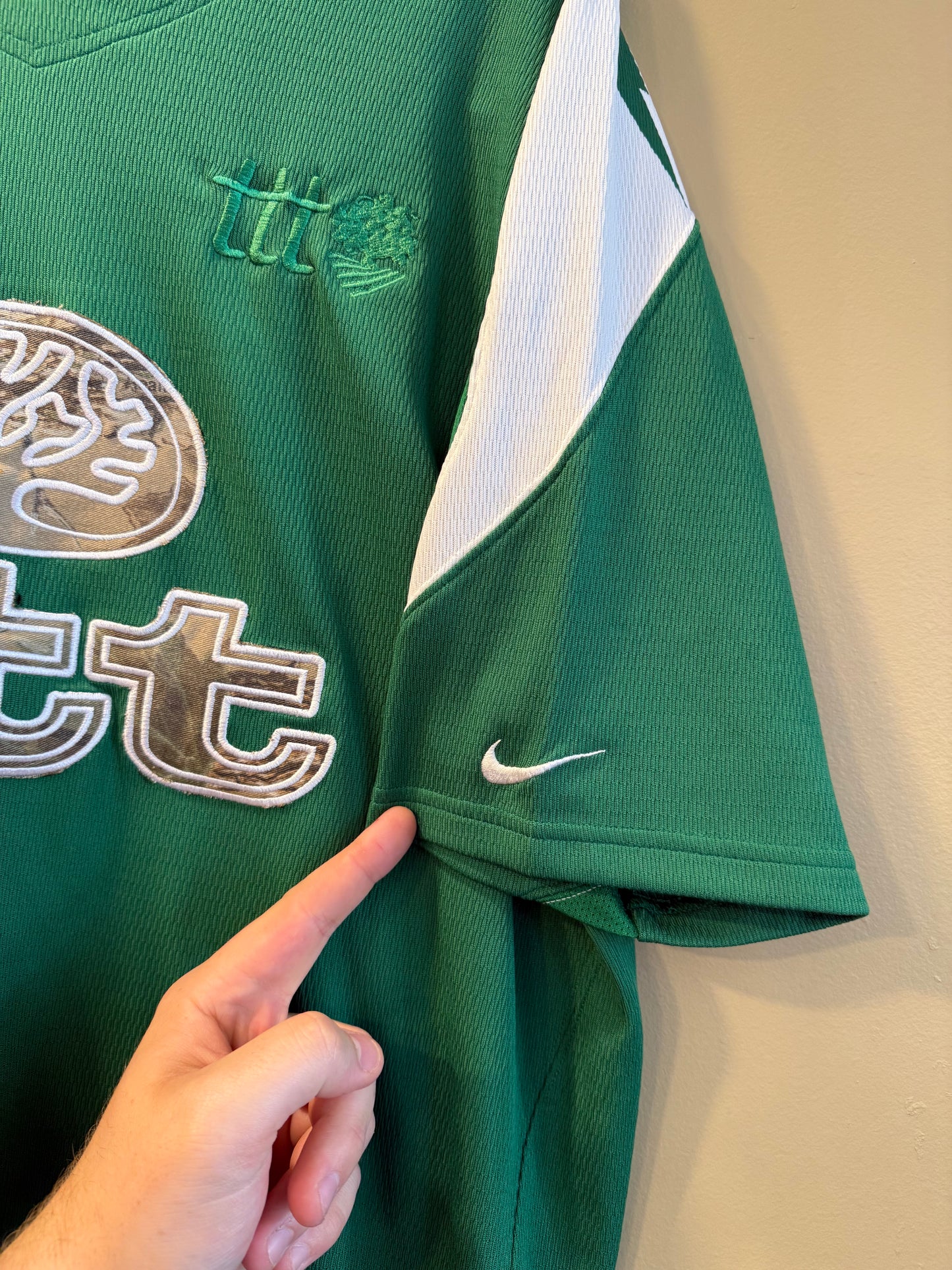 TTT Nike Green & White Football Soccer Jersey- XL