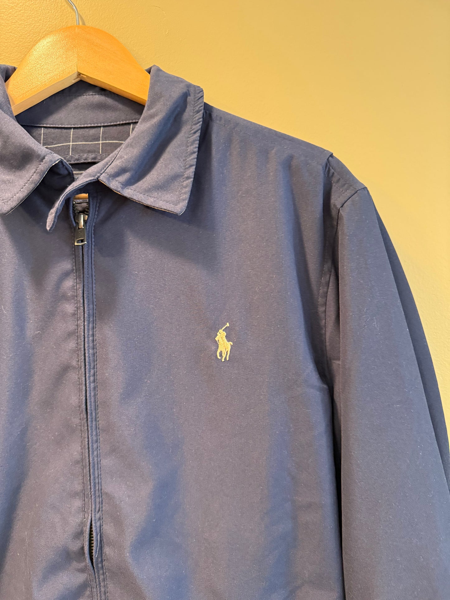 Vintage Polo Ralph Lauren Navy Blue Harrington Jacket- S
