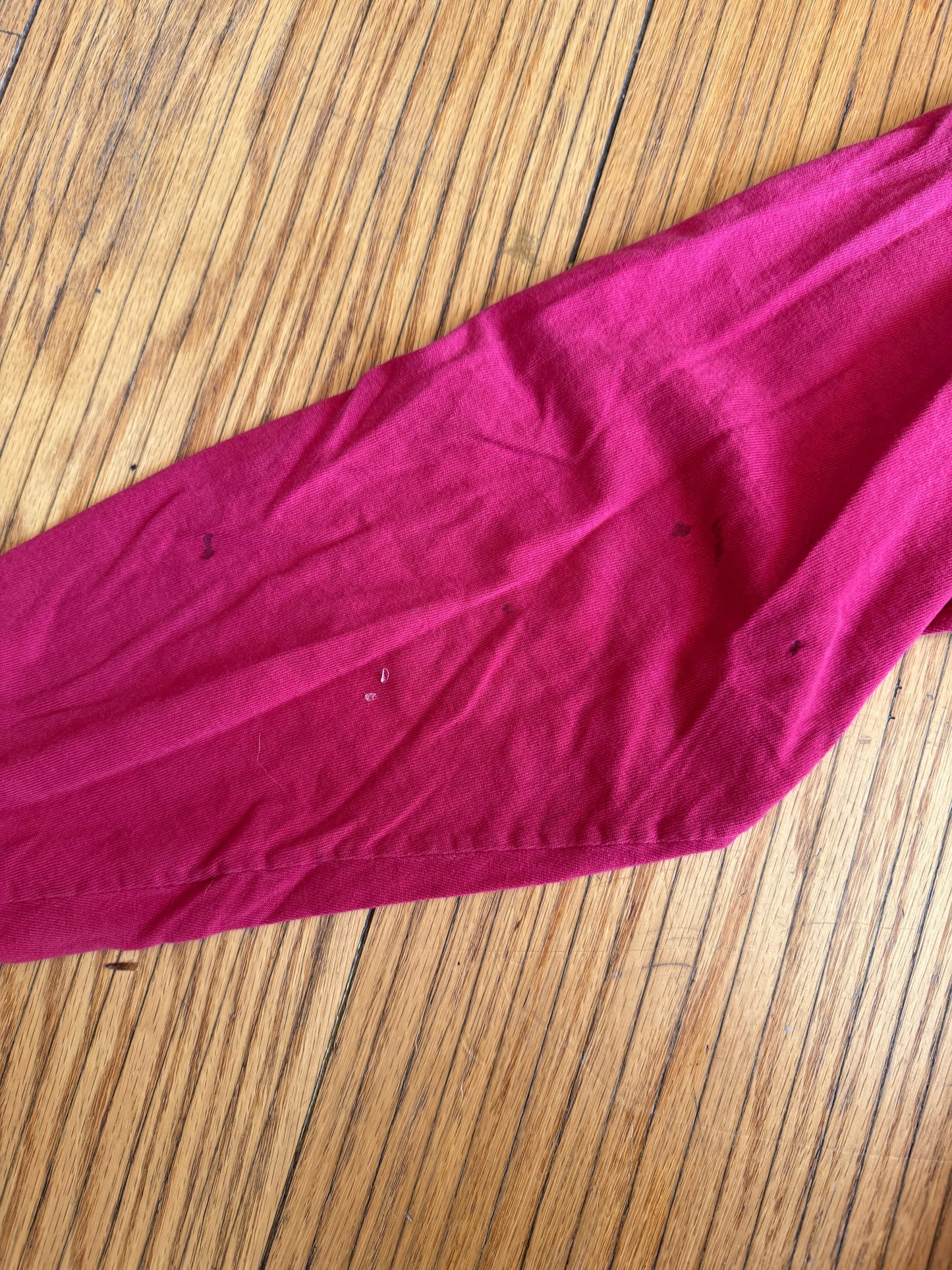 Vintage Nike Embroidered Distressed Red Long Sleeve T-Shirt- L