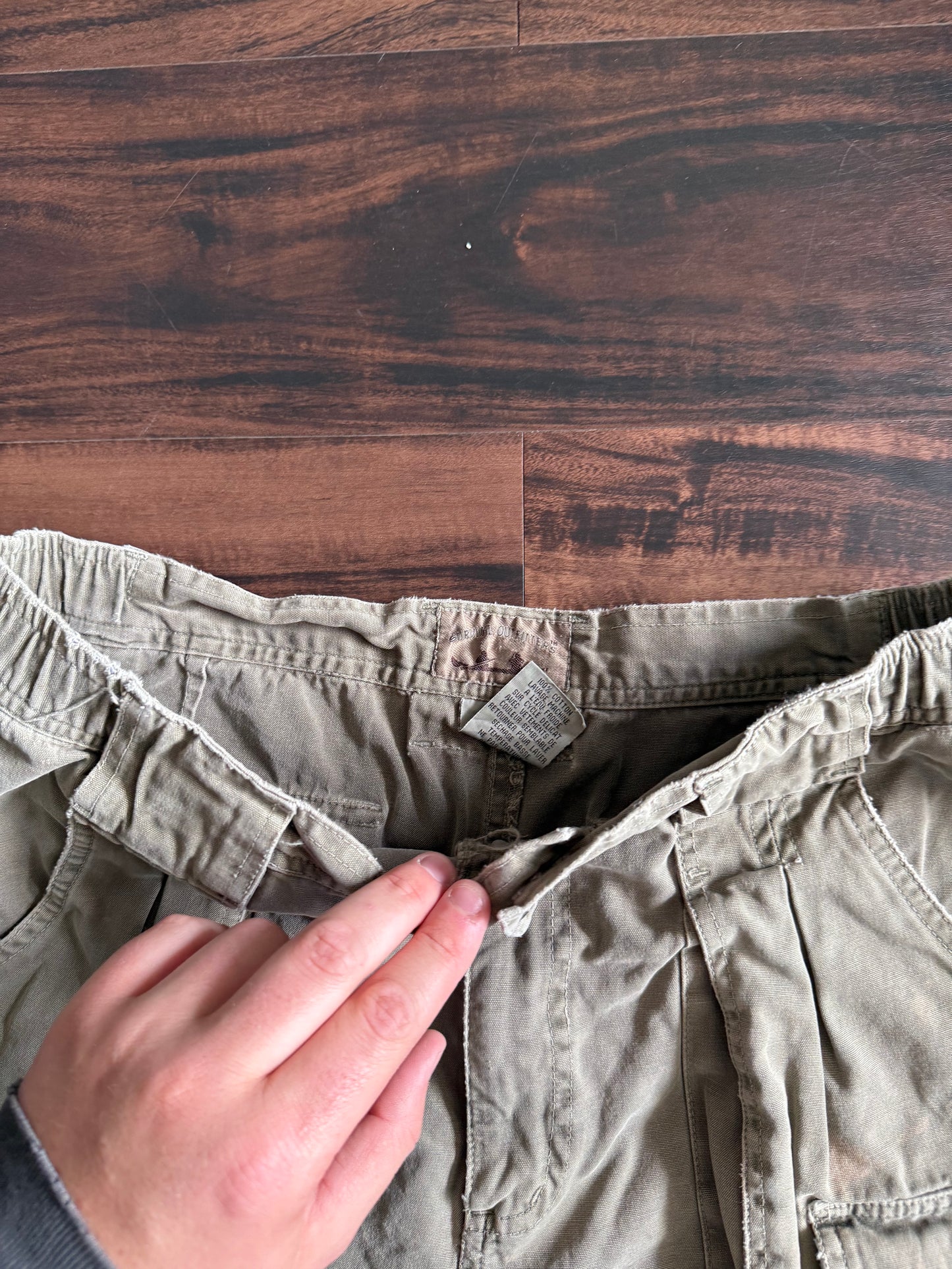 Vintage Survival Outfitters Green Cargo Shorts- 34