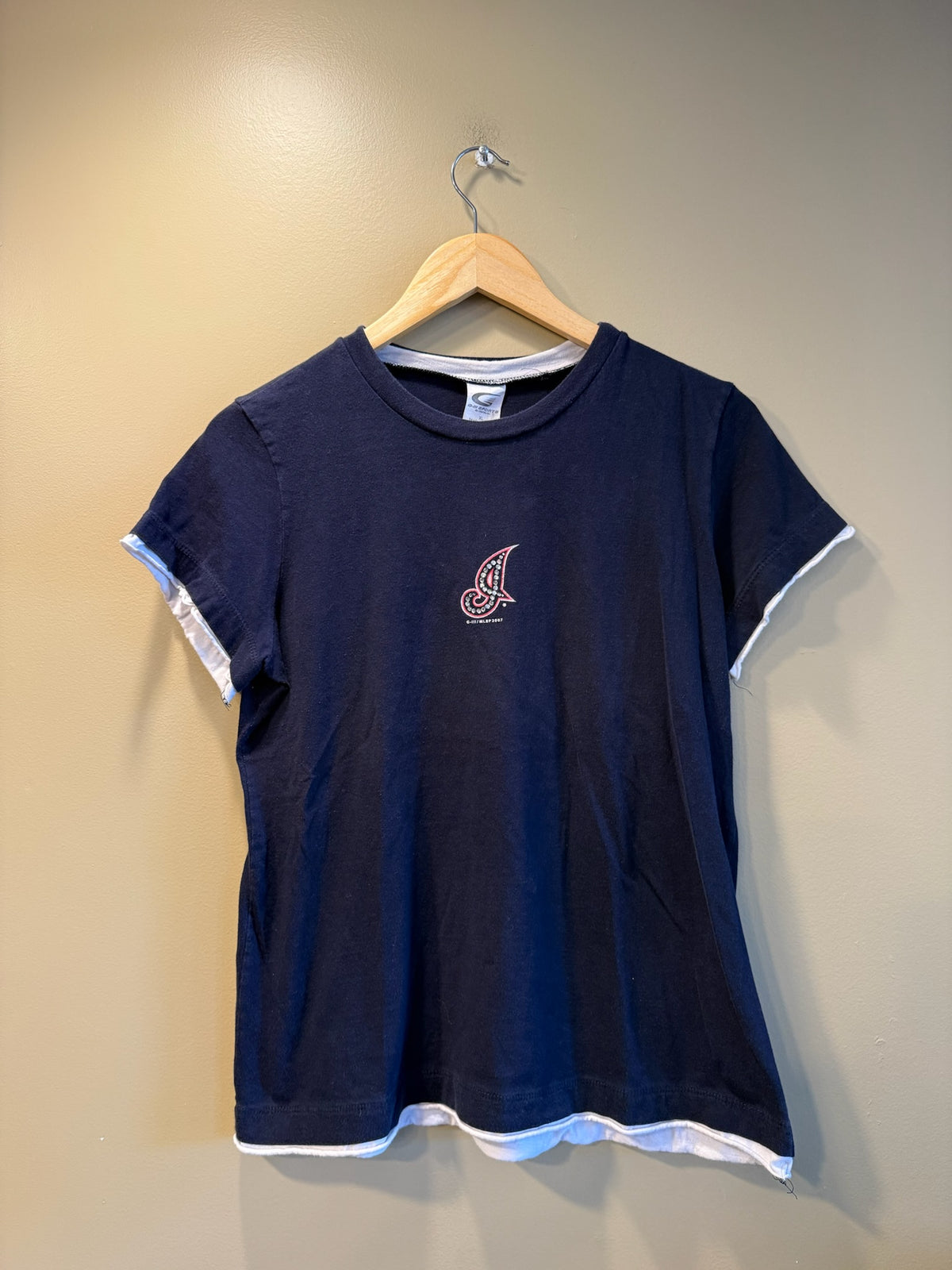 Vintage Y2K Cleveland Indians Guardians Women’s Fitted T-Shirt - XL