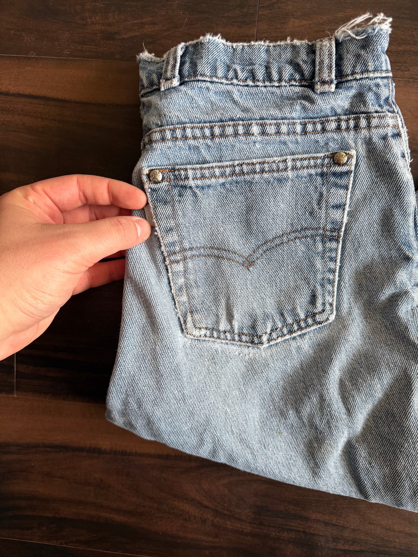 Vintage Levi’s Silver Tab Western Style Distressed Denim Jeans- 30x33