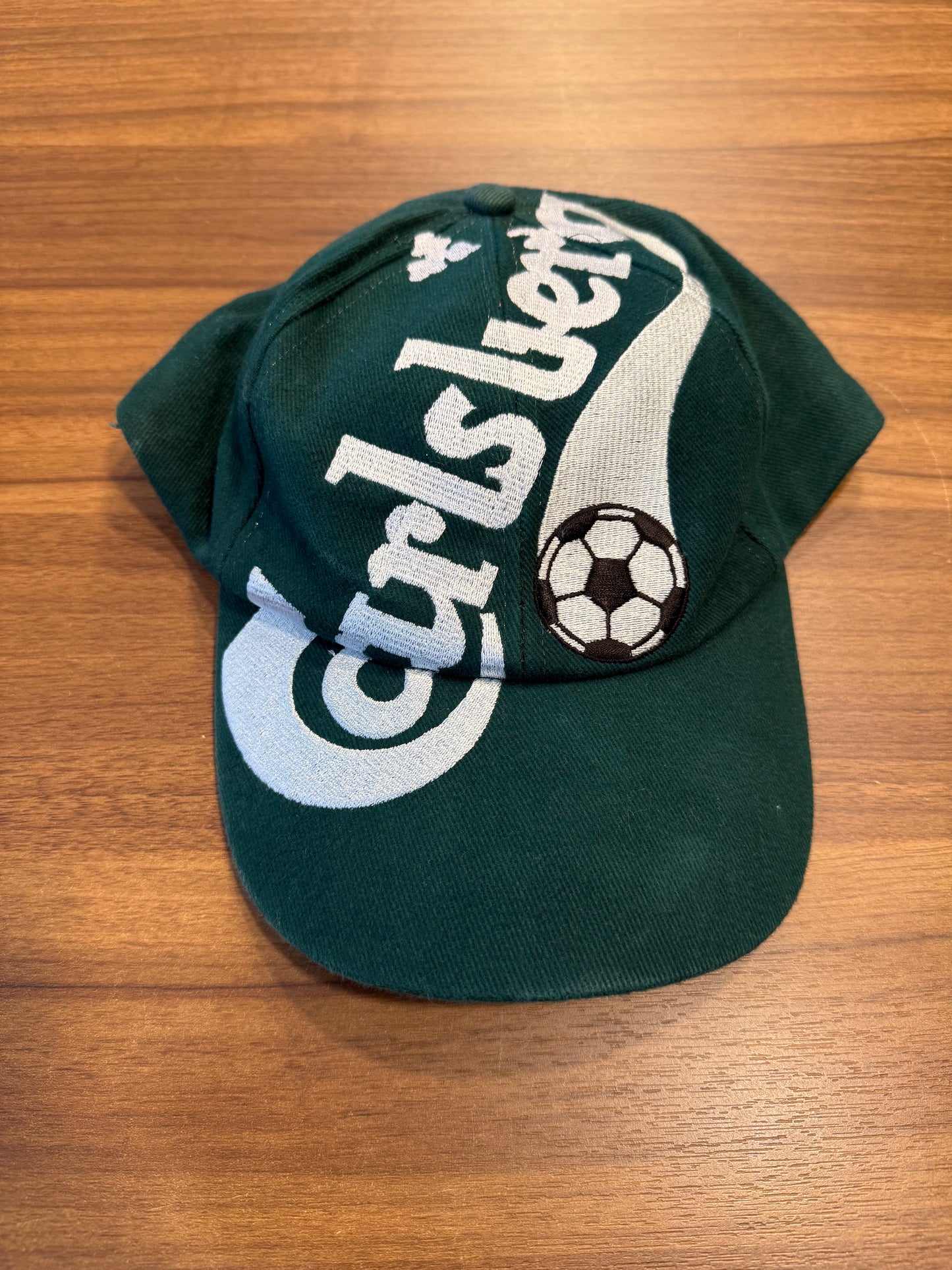 Vintage Carlsberg Soccer Beer Green Hat