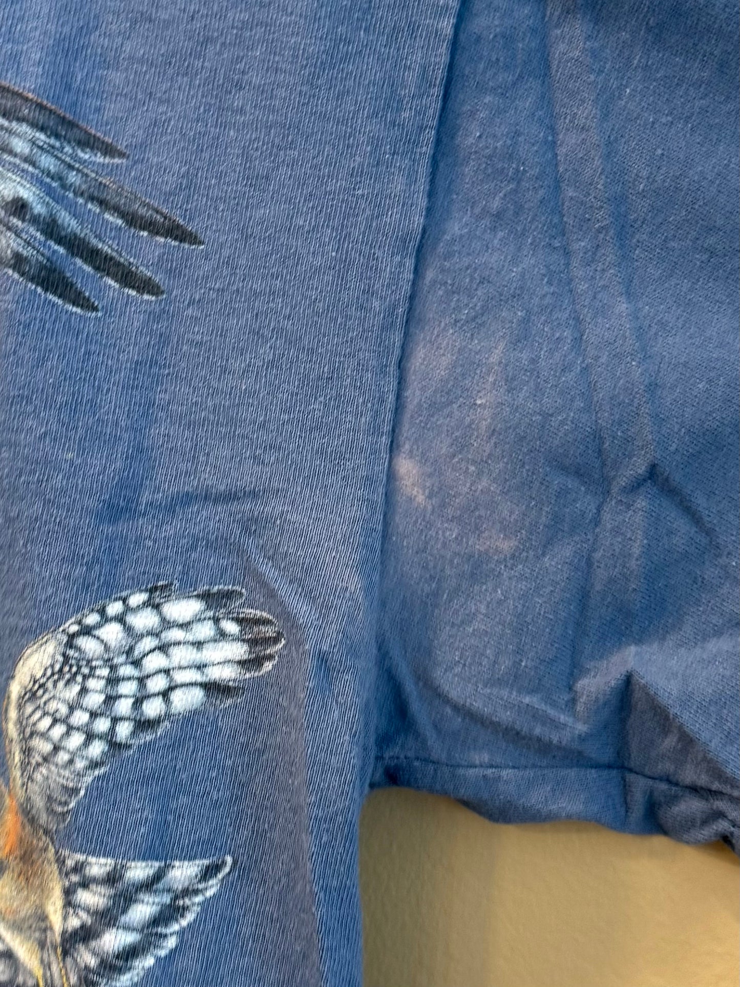 Vintage Raptors Birds of Prey Blue T-Shirt- M