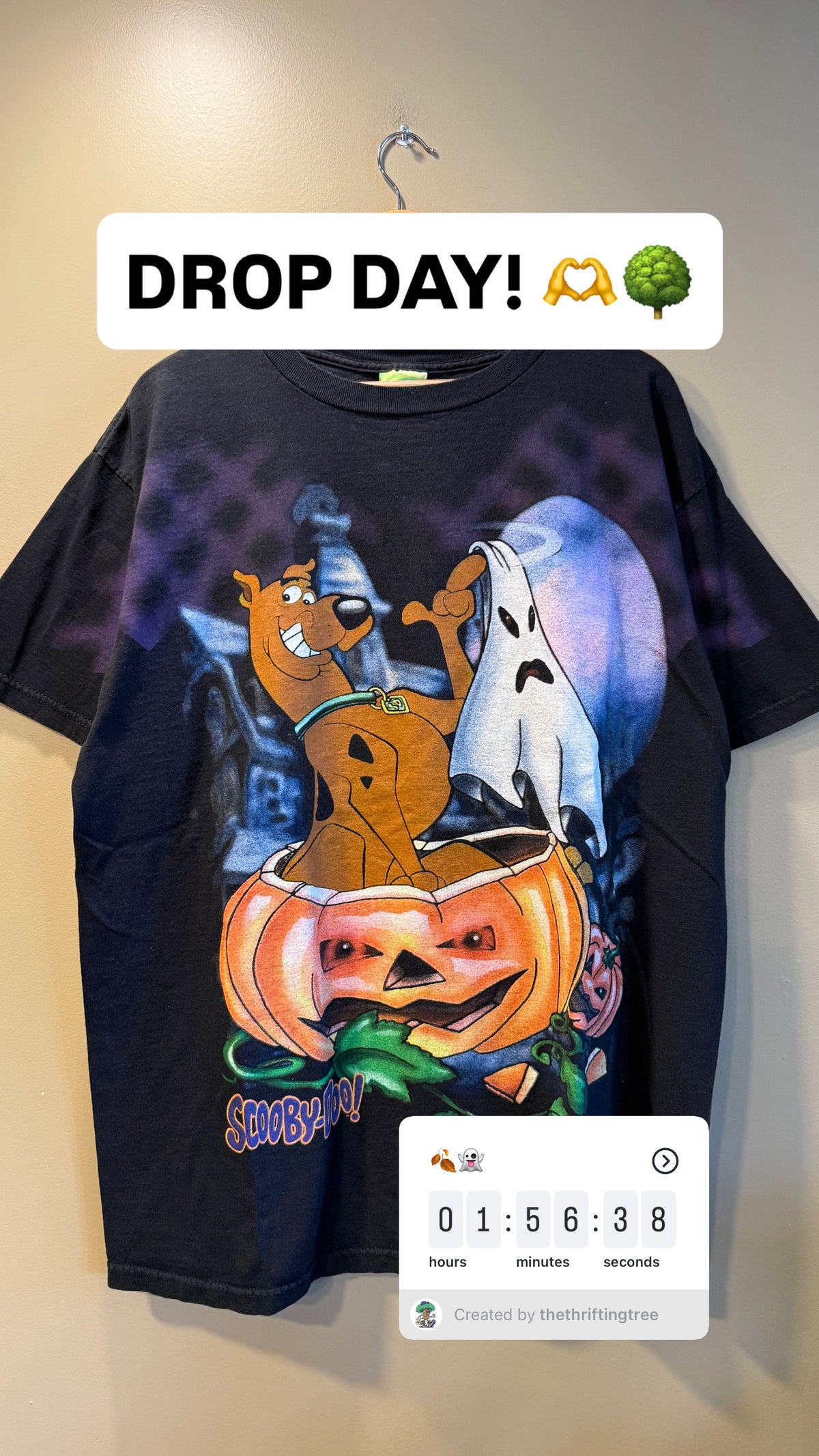 Vintage Scooby Doo Halloween T-Shirt- XL