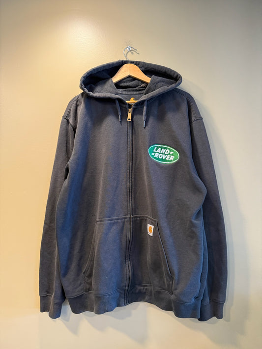 Vintage Land Rover Carhartt Zip-Up Hoodie Sweatshirt - L