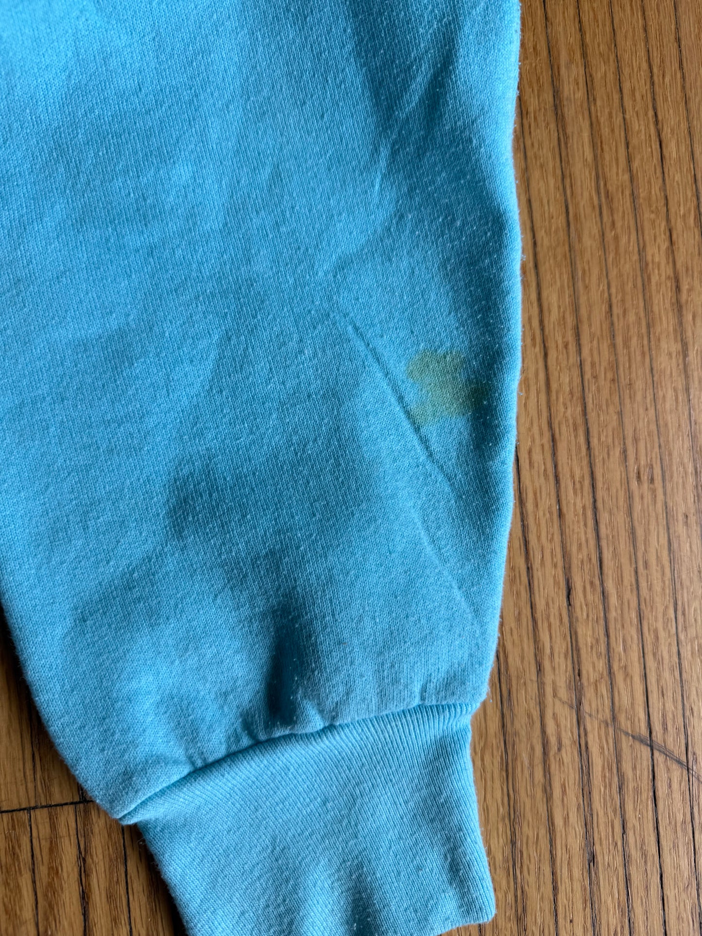 Vintage Nashville My Dog Walks All Over Me Light Blue Crewneck Sweatshirt- M