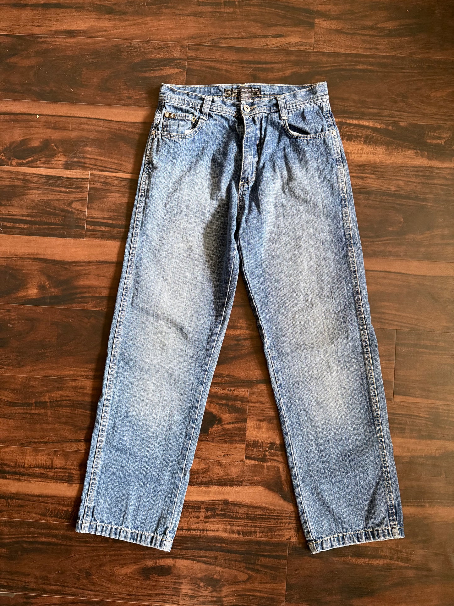 Vintage Y2K South Pole Light Wash Streetwear Denim Jeans- 29x30