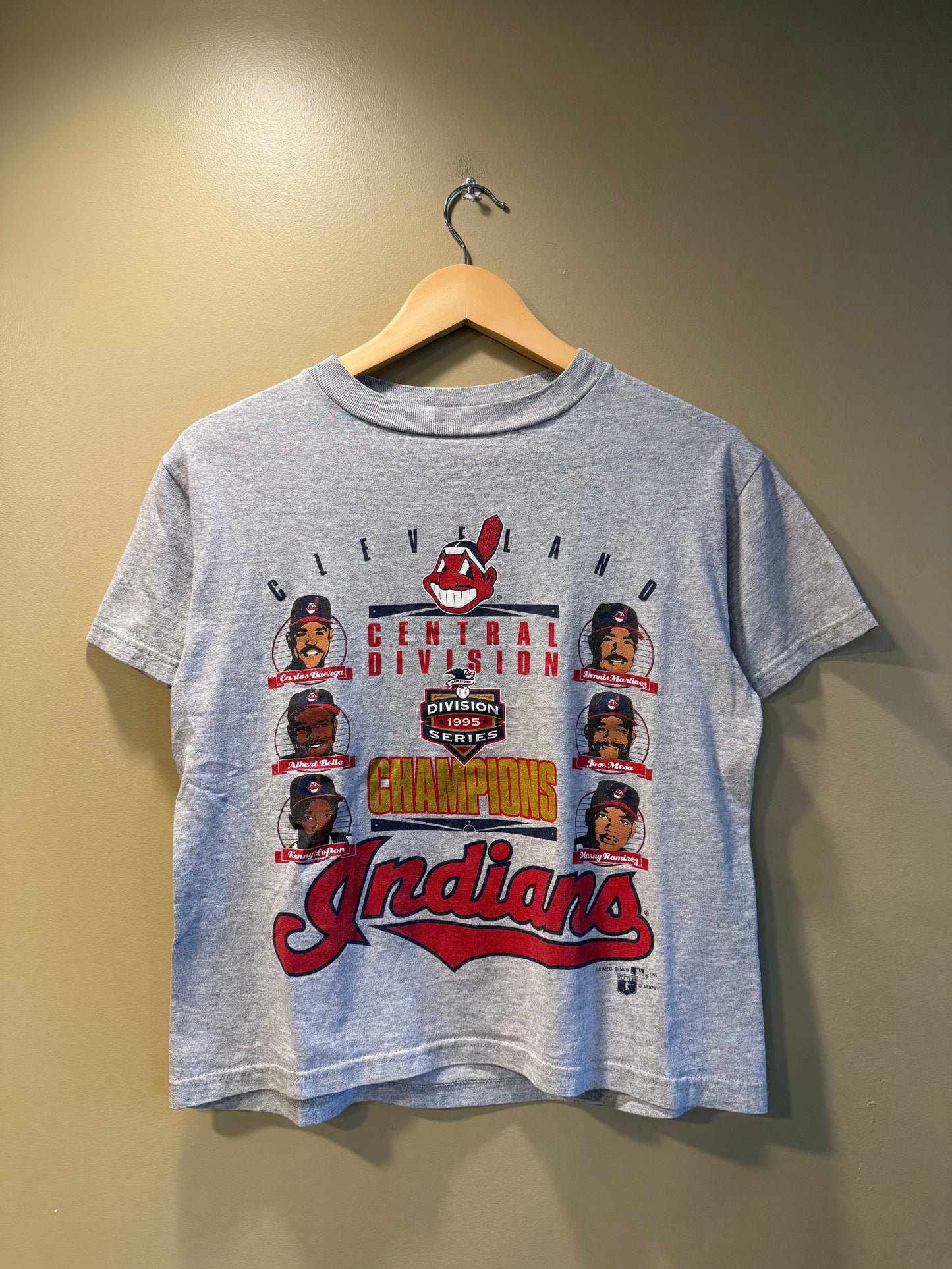 Vintage Cleveland Indians Champions Baby Tee T-Shirt- S/M