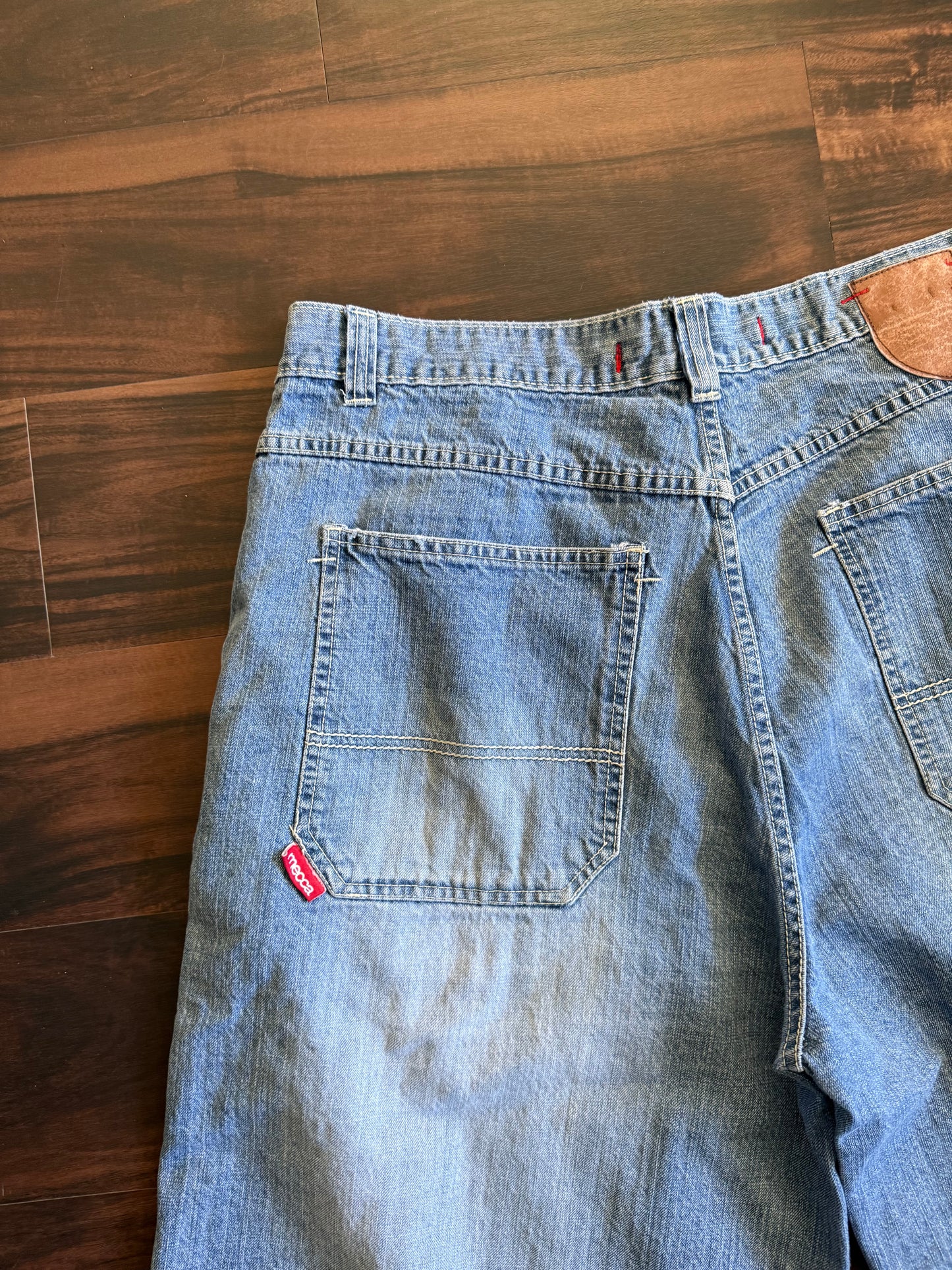 Vintage Mecca Streetwear Light Wash Denim Carpenter Jean Shorts- 40