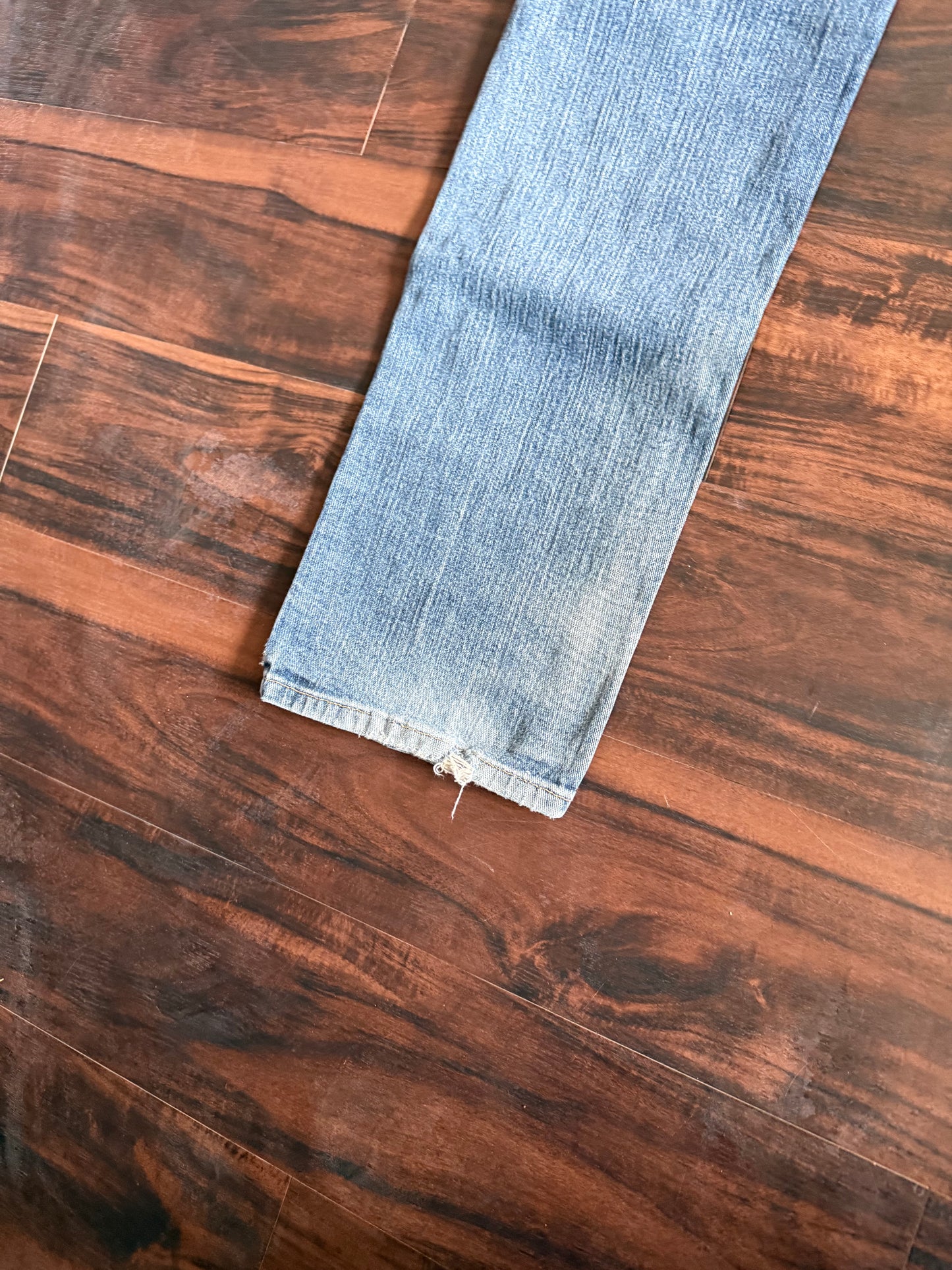 Vintage Ariat Slim Straight Cowboy Light Wash Denim Jeans- 33x34