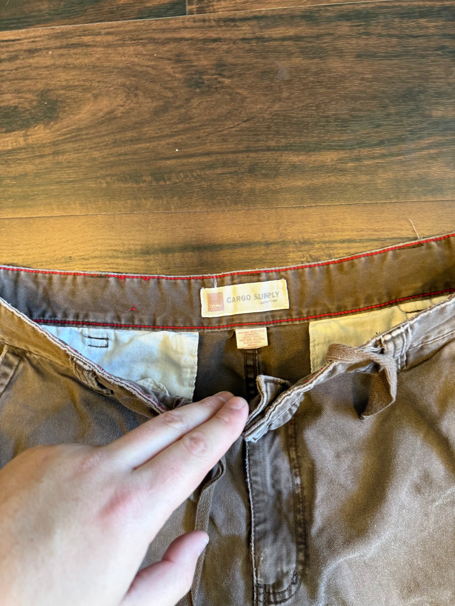 Vintage Cargo Supply Brown Baggy Cargo Shorts- 38