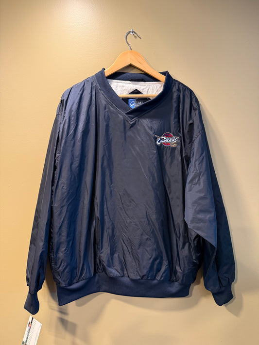 Vintage Cleveland Cavaliers Navy Blue Pullover Windbreaker Jacket- XXL