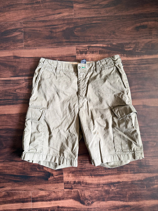 Vintage Y2K Tommy Hilfiger Green Baggy Fit Cargo Shorts- 34