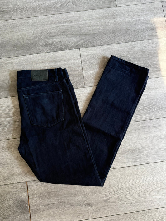Vintage United Stock Dry Goods Selvedge Indigo Denim Jeans- 36x35