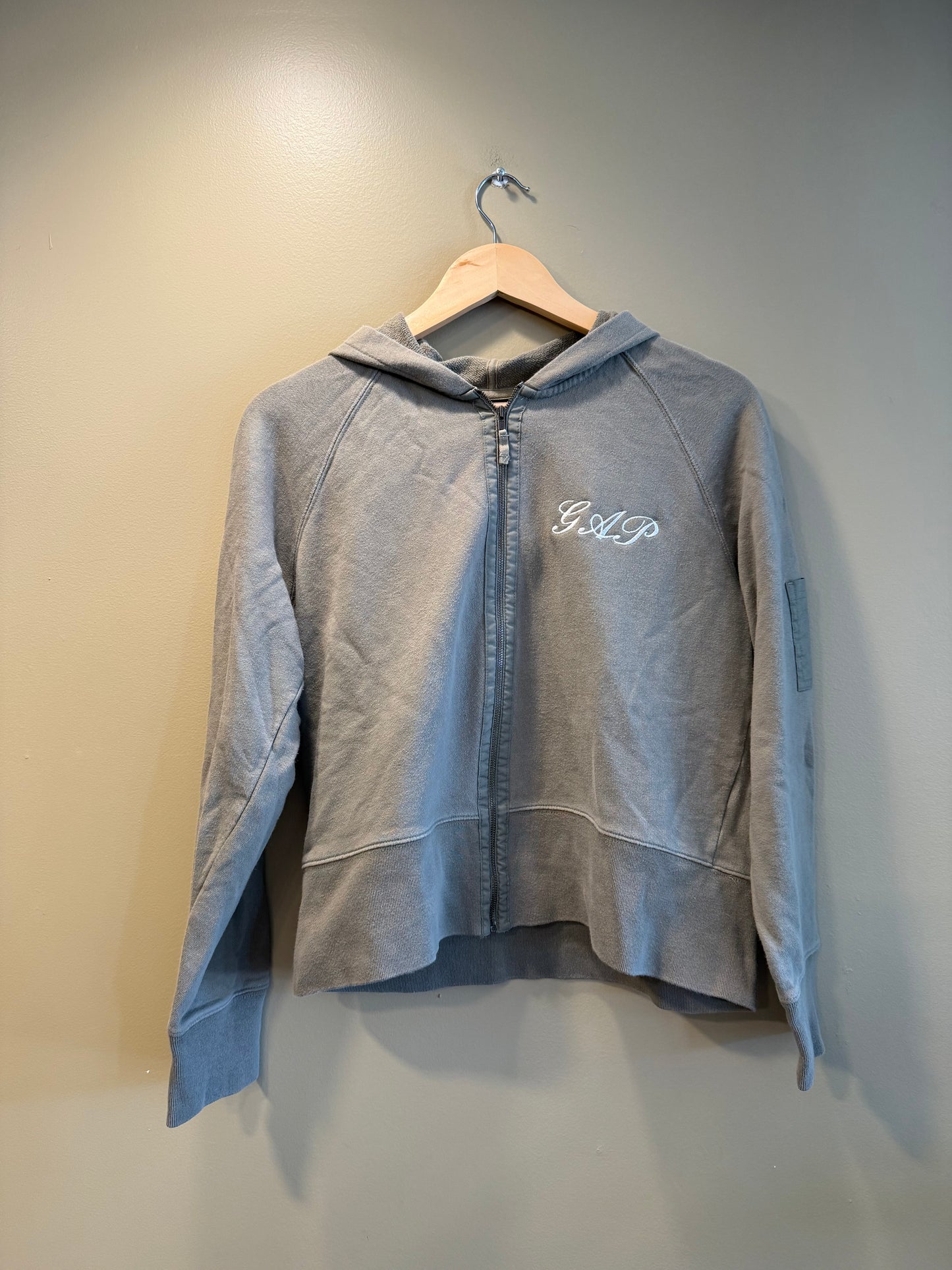 Vintage Y2K Gap Women’s Zip-Up Hoodie Sweatshirt- L