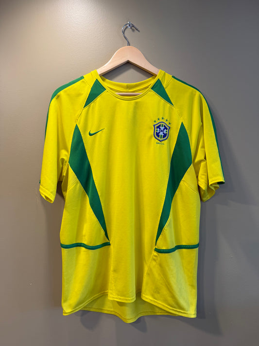 Vintage Nike Brazil National Team Yellow Soccer Jersey- M