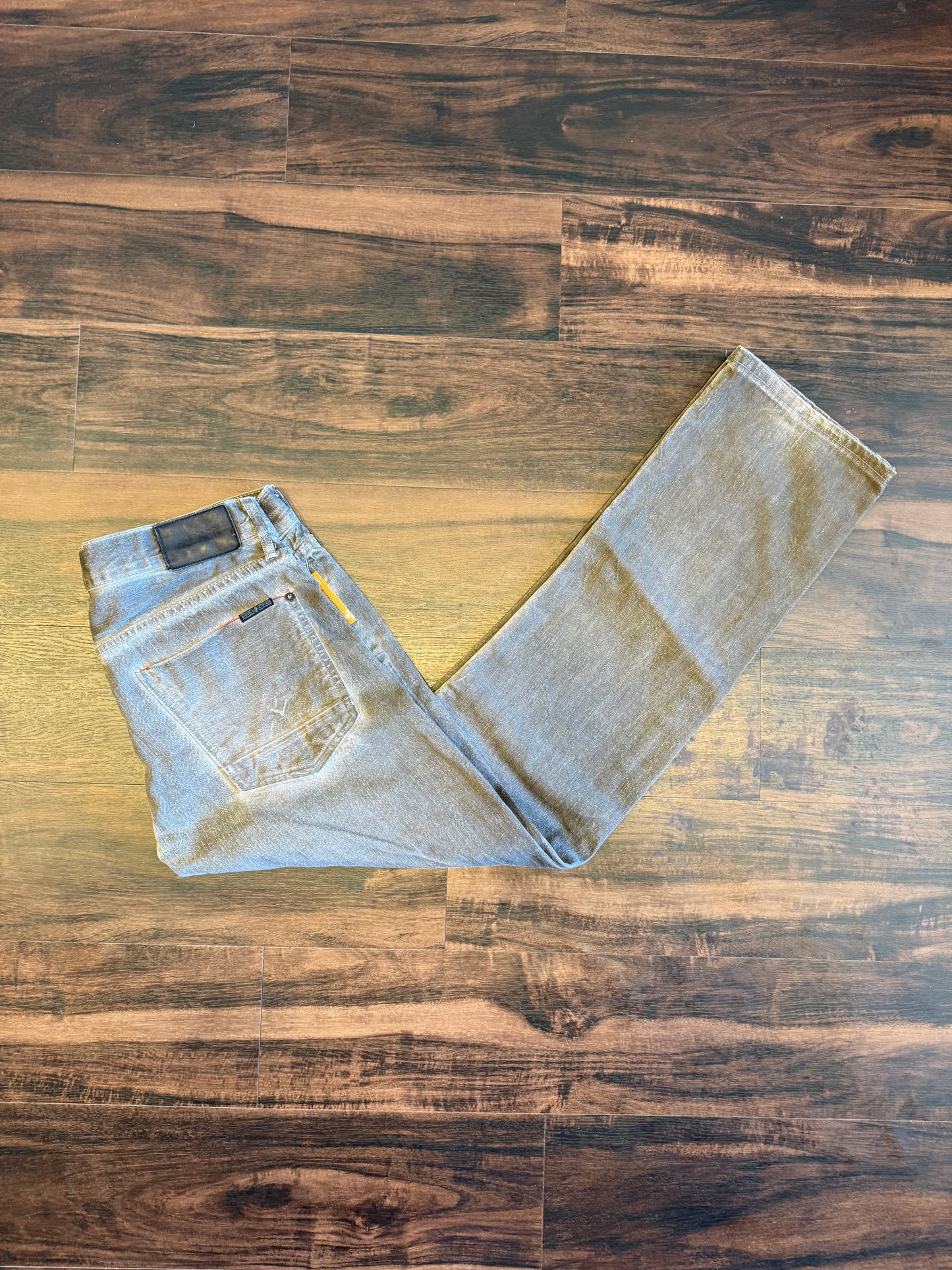 Vintage Hudson Made In USA Brown Selvedge Denim Jeans- 33x31