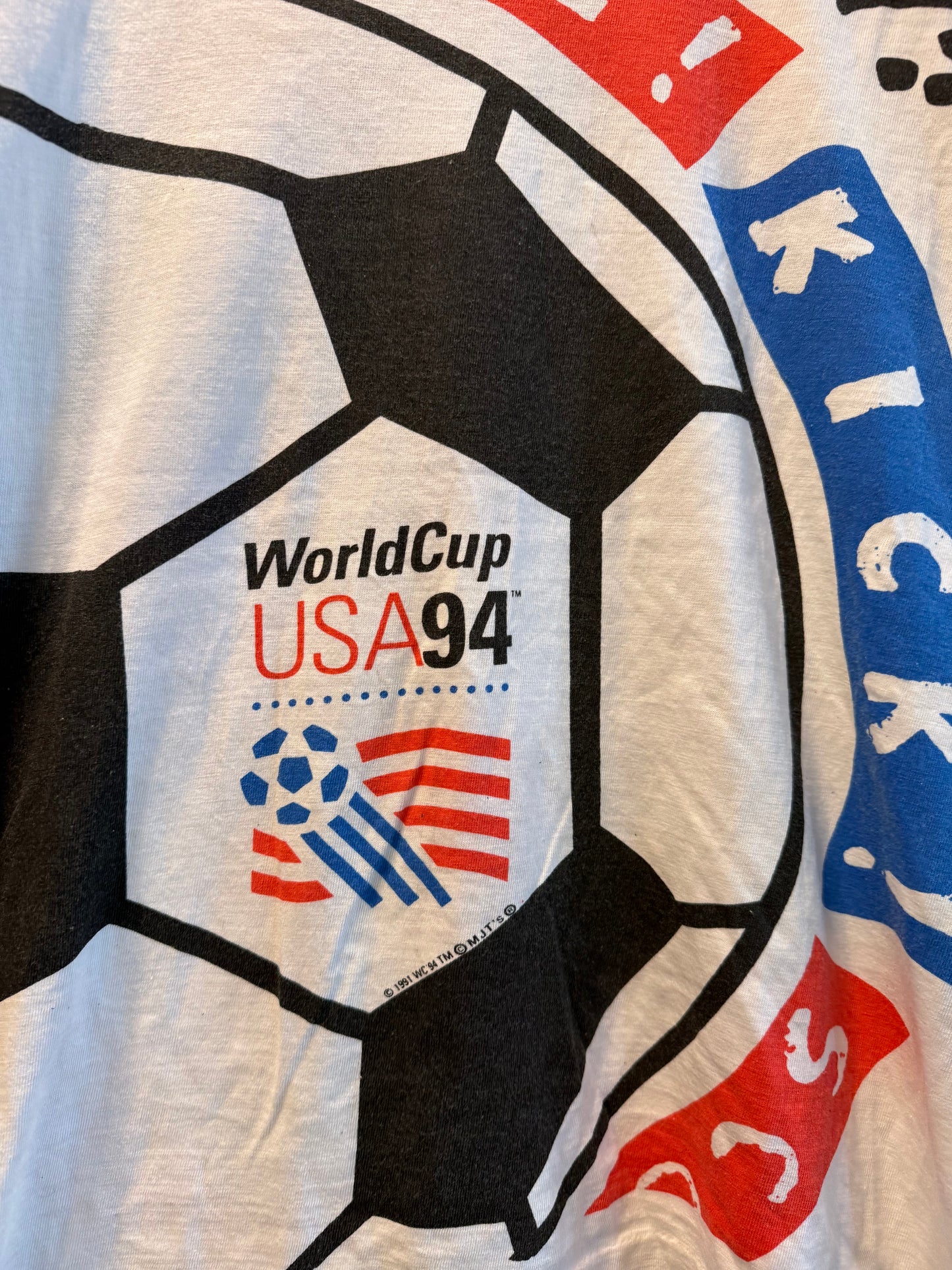 Vintage United States World Cup 94 All Over Print Baby Tee T-Shirt- S