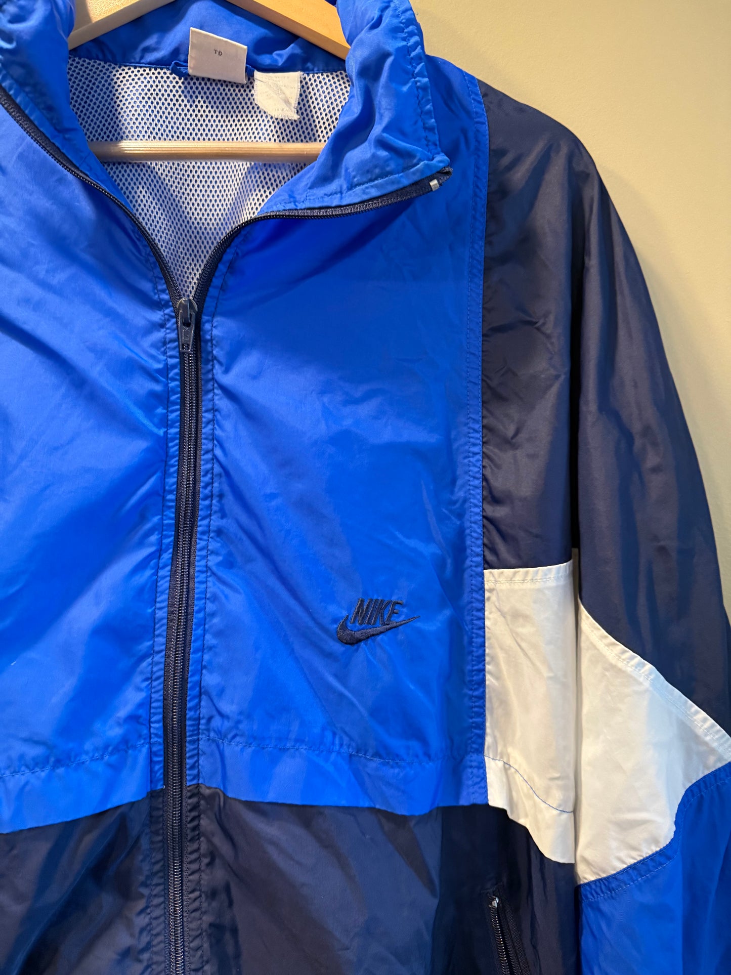 Vintage Nike Blue Zip-Up Windbreaker Jacket- L