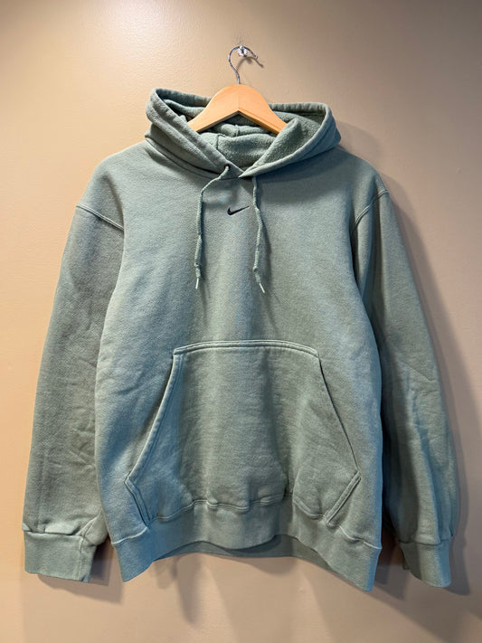 Vintage Nike Center Swoosh Rare Pistachio Sage Color Hoodie Sweatshirt- S