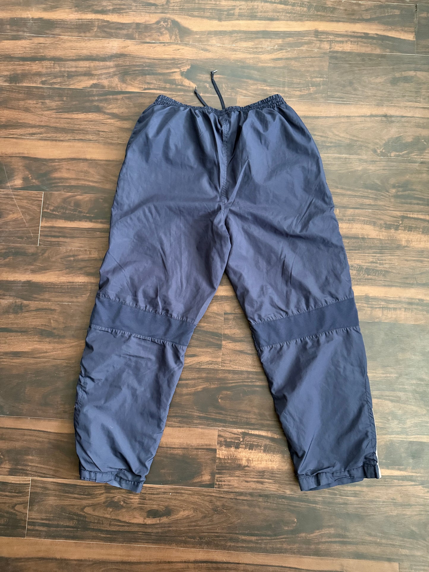 Vintage Starter Navy Blue Striped Joggers- 32x30