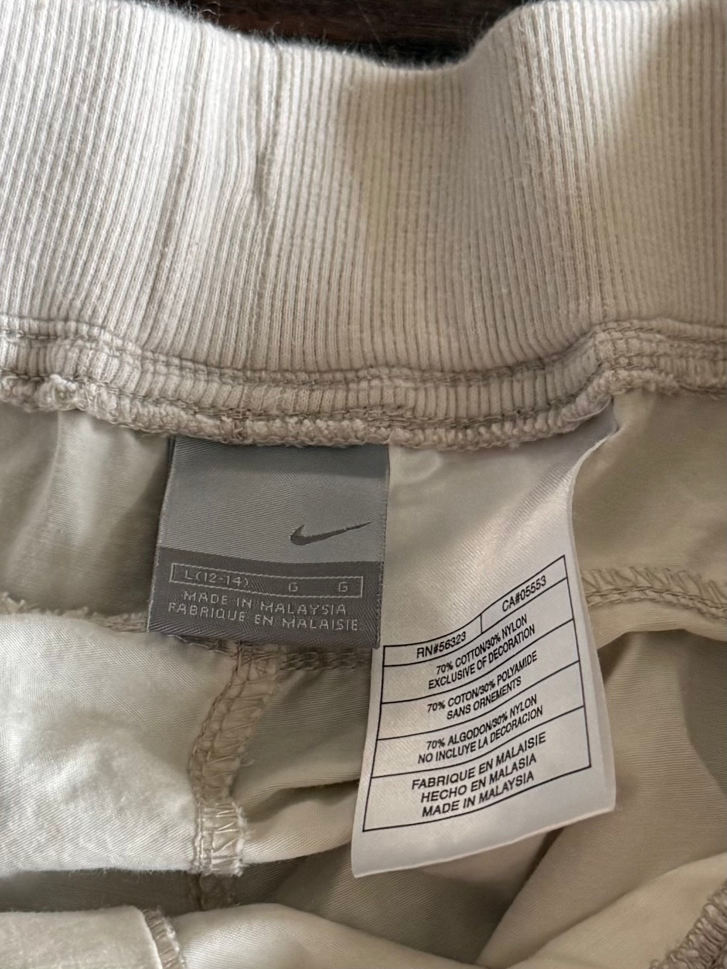 Vintage Y2K Nike White Joggers Track Pants- 32x31