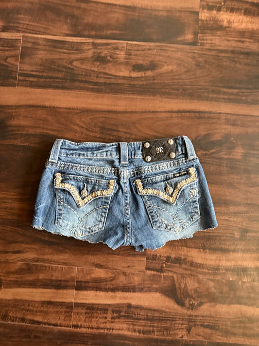 Vintage Y2K Miss Me Denim Jean Shorts- 28