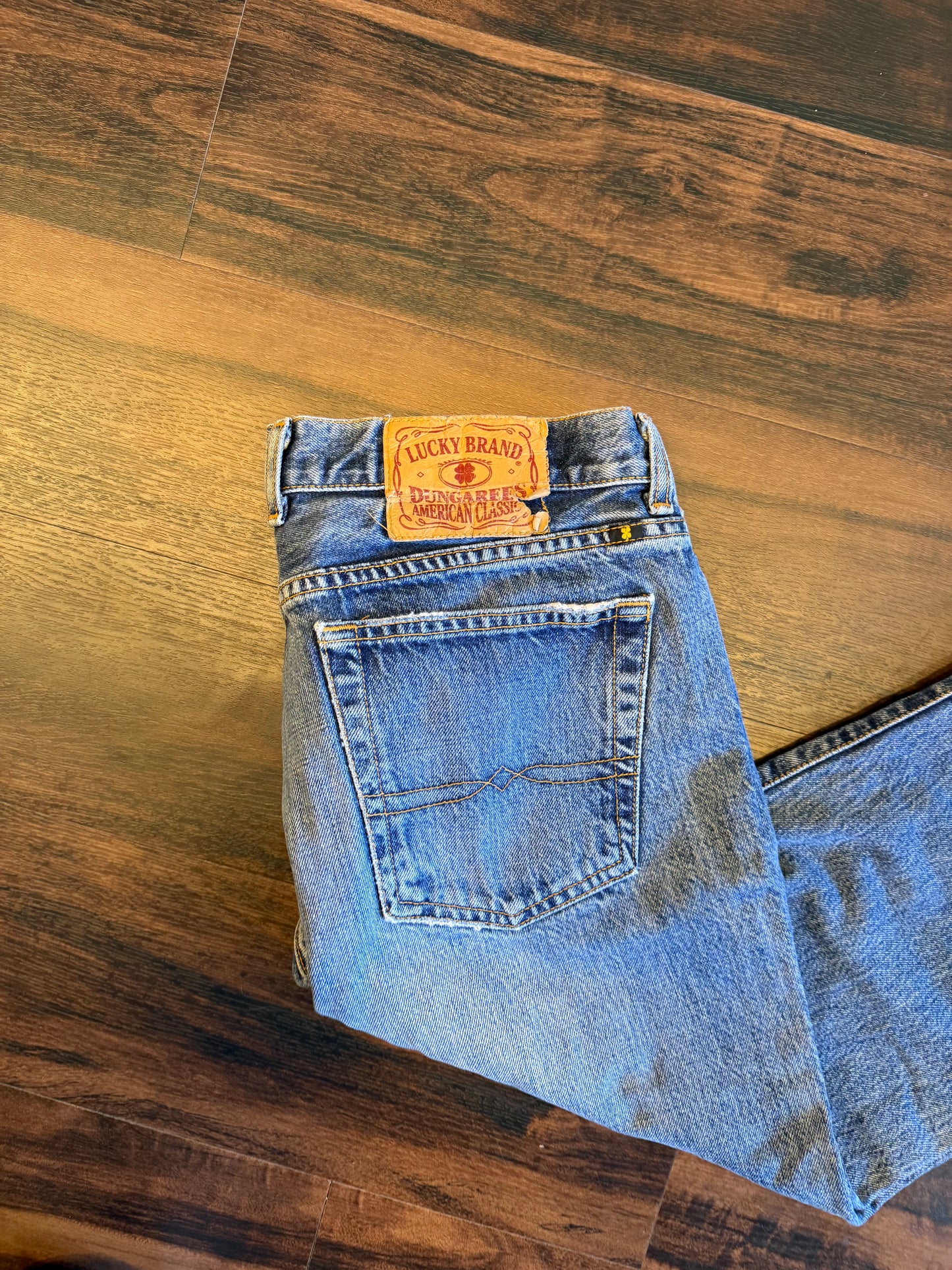 Vintage Lucky Brand Light Wash Boot Cut Jeans- 34x30