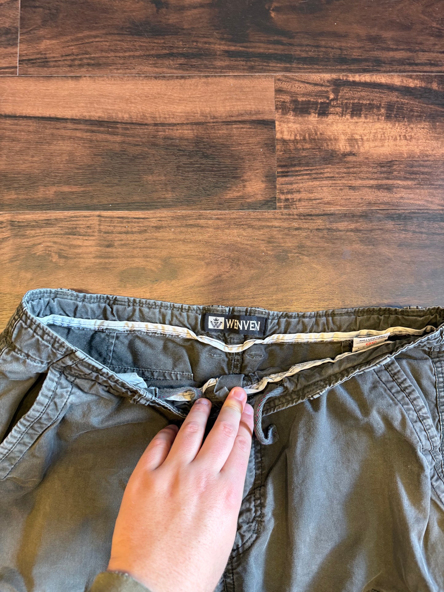 Vintage Wenven Dark Gray Cargo Shorts- 36