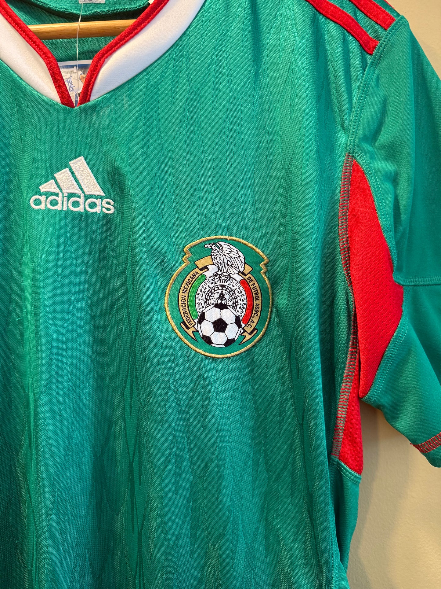 Vintage Adidas Mexico National Team Green Soccer Jersey- M