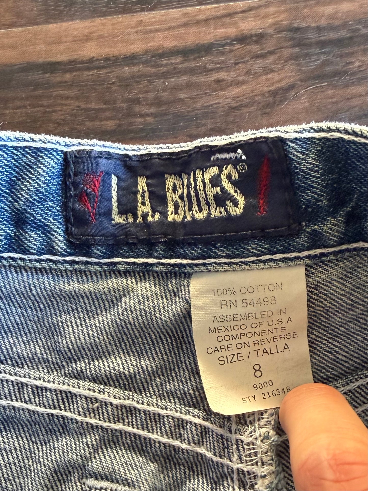 Vintage L.A. Blues High Rise Denim Jean Shorts- 28