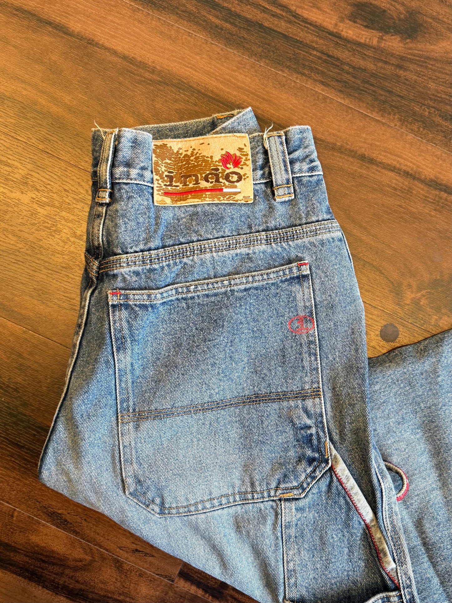 Vintage Indo Construction Company Streetwear Carpenter Jeans- 30x31