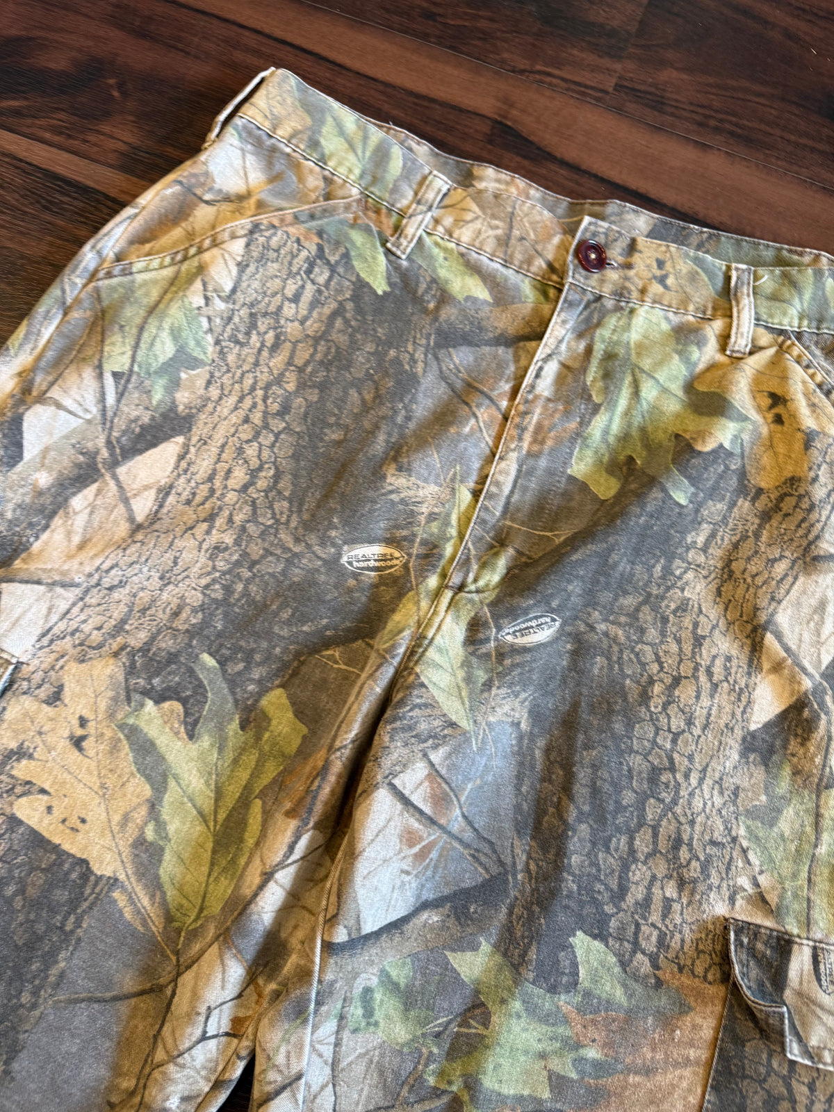 Vintage Liberty RealTree Hardwoods Camo Baggy Cargo Pants- 34x33