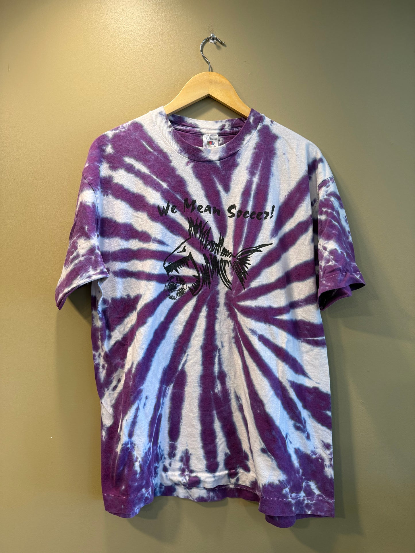 Vintage Strictly Soccer Fish Tie Dye T-Shirt- XL