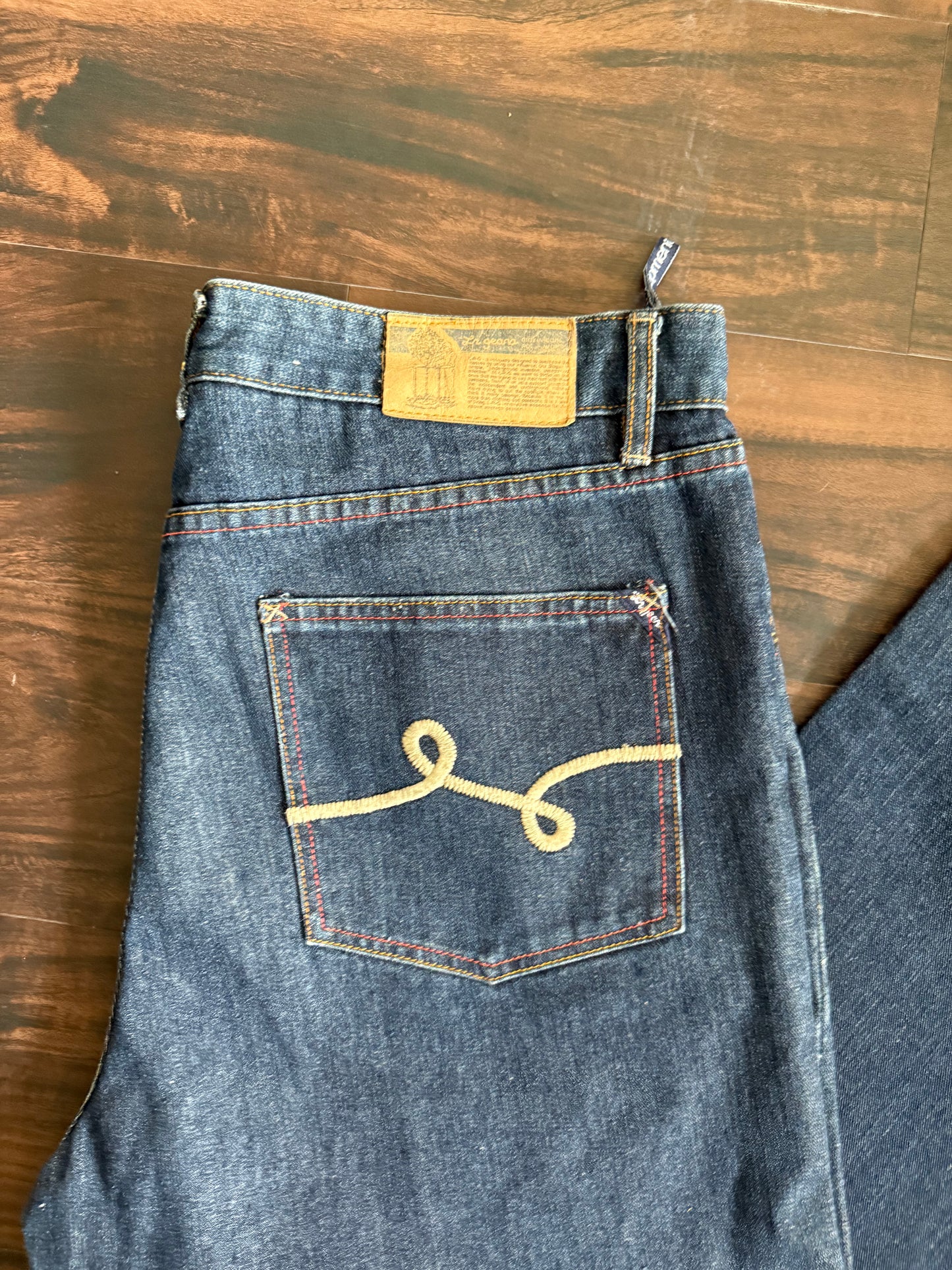 Vintage LRG Skatewear Embroidered Dark Wash Jeans- 36x33